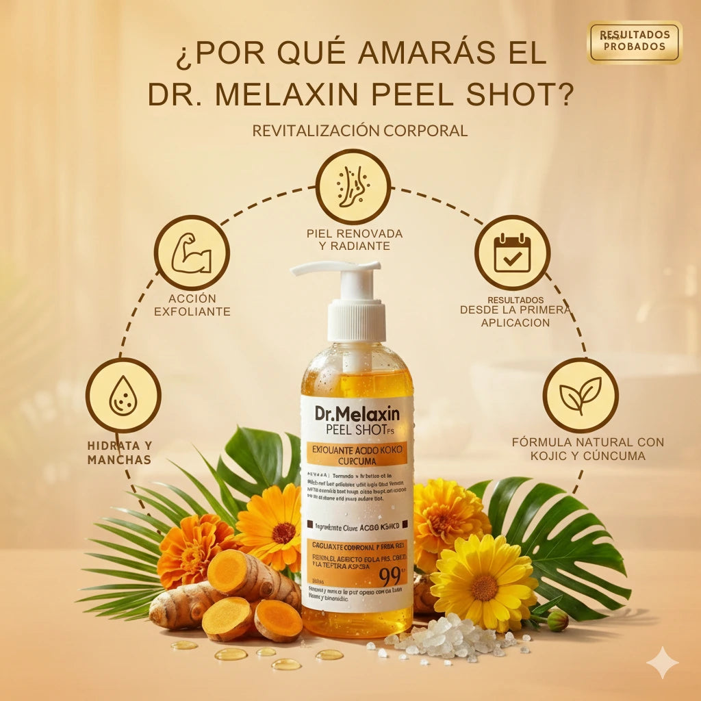 Dr. Melaxin Peel Shot – Exfoliación Corporal Premium
