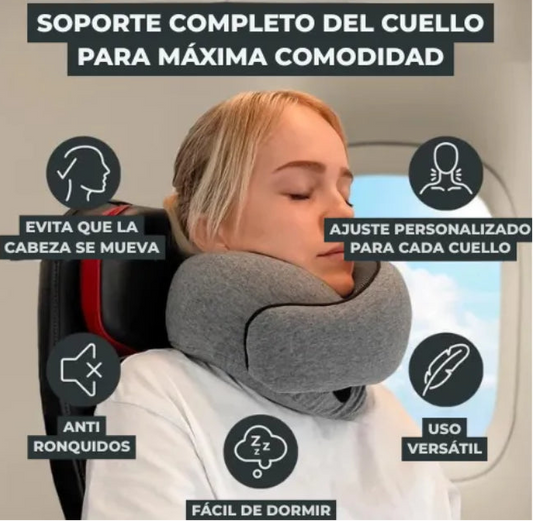 Traveloom® – Almohada Viajera de Espuma Viscoelástica