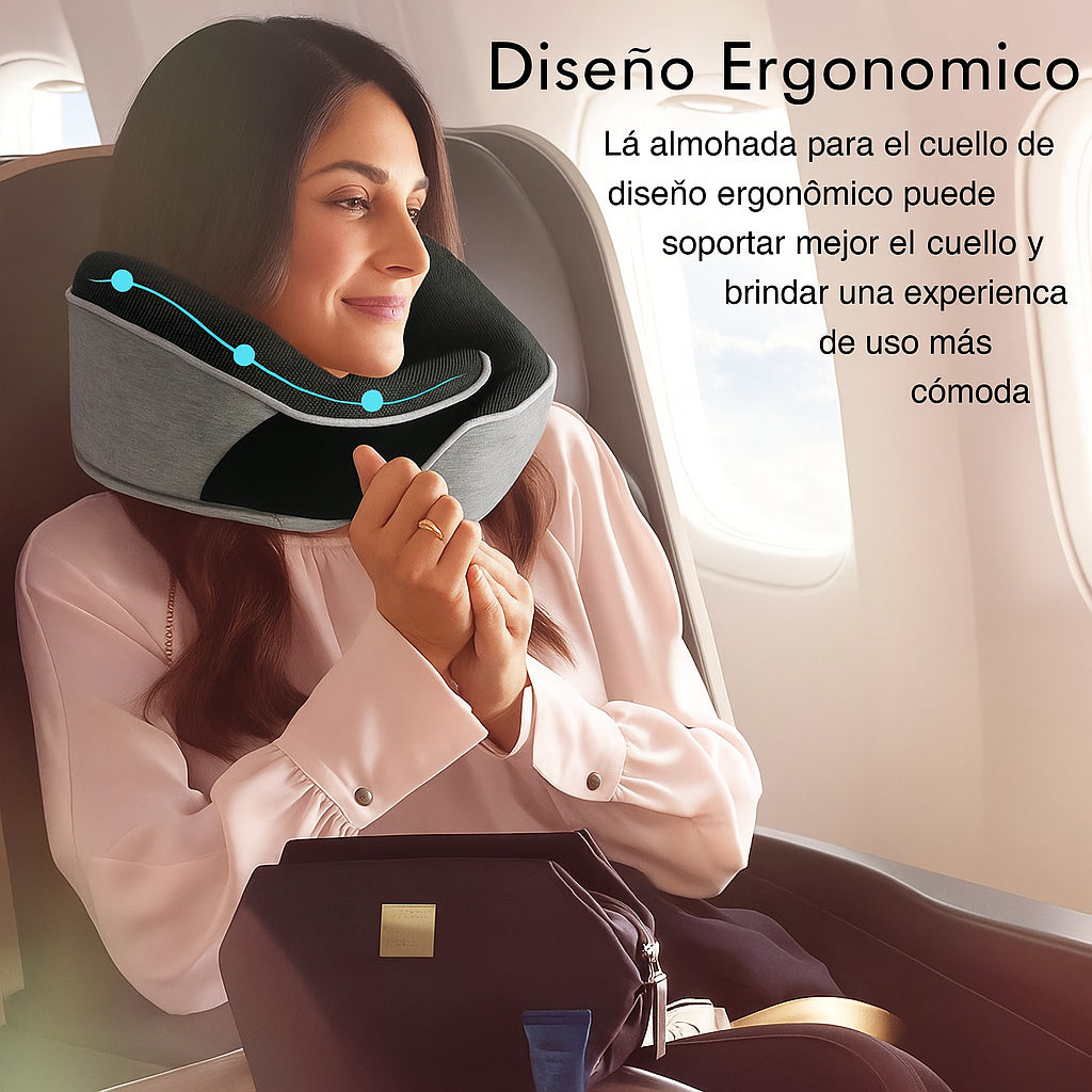 Traveloom® – Almohada Viajera de Espuma Viscoelástica