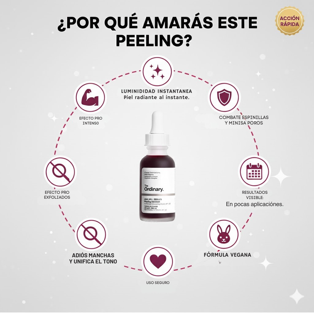 The Ordinary AHA 30% + BHA 2% Peeling Solution - El famoso "Vampiro" Exfoliante Original