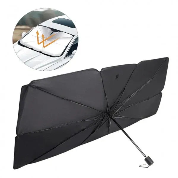 Sombrilla Pro-Shield™: El Escudo Térmico Plegable para tu Carro.