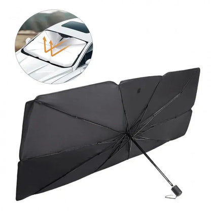 Sombrilla Pro-Shield™: El Escudo Térmico Plegable para tu Carro.