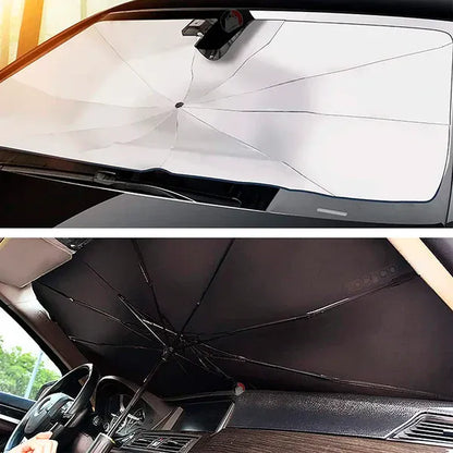Sombrilla Pro-Shield™: El Escudo Térmico Plegable para tu Carro.
